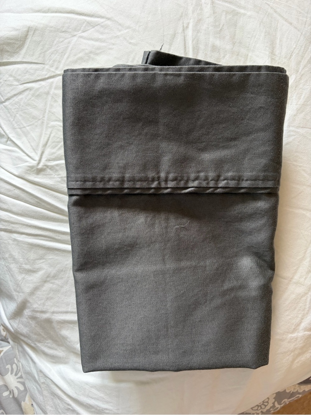 2 - Solid Dark Gray king size pillowcases